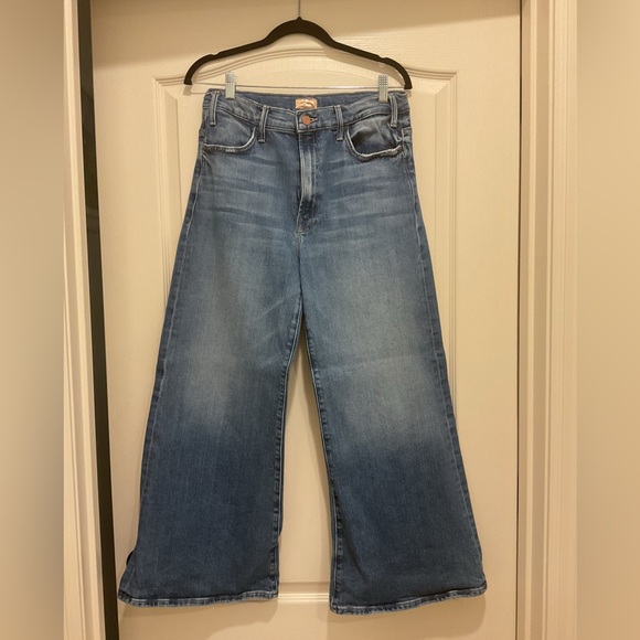 MOTHER Blue Denim Hustler Roller Ankle Jeans - Picture 2 of 5